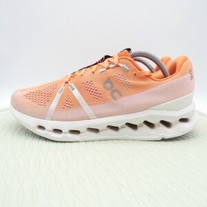 On Cloudsurfer 3MD10421204 Mens US 10.5 Running Shoes Flame White Mesh Sneakers